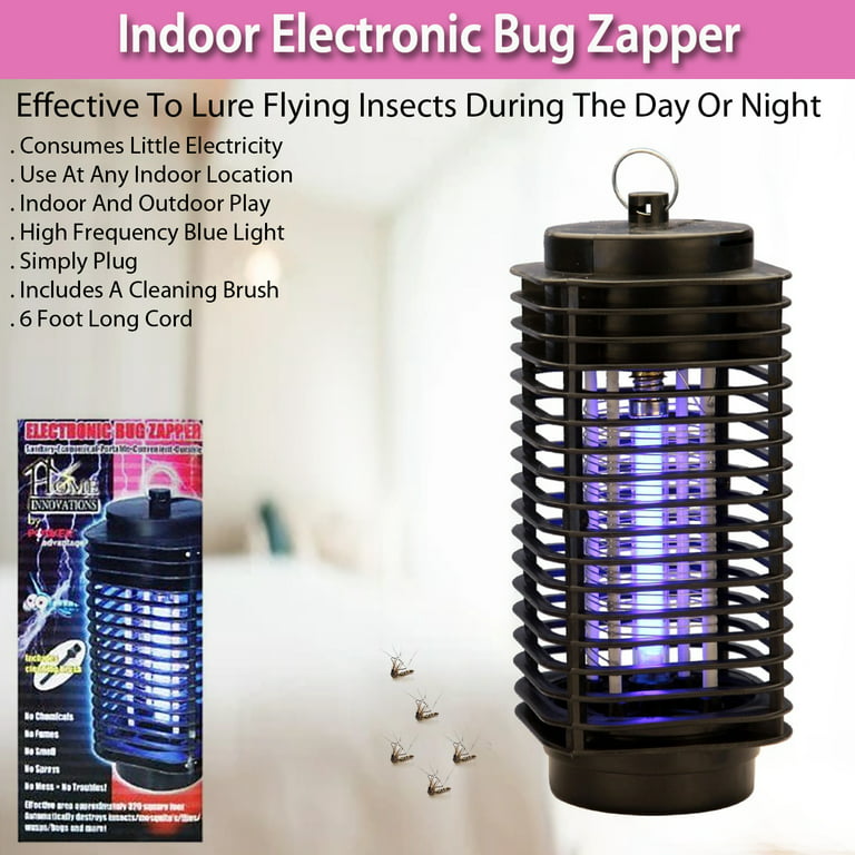Home Innovations Indoor Electronic Bug Zapper Black 