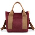 thumbnail image 1 of LHSHID Canvas Tote Bag for Women Small Handbag Satchel Bag Shoulder Bag Top Handle Bag Messenger Bag Casual Crossbody Bag, 1 of 7