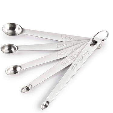 YYKihy Stainless Steel Double-headed Measuring Spoon 5-piece Set Seasoning Spoon Tools