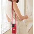thumbnail image 6 of Phone Case for Samsung Galaxy S21 Ultra 5G Wallet Cover with Credit Card Holder Zipper Slot Crossbody Strap Lanyard Leather Stand Cell Accessories S21ultra 21S S 21 21ultra G5 Women Girls Red, 6 of 13