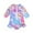 Purple, variant on REDARER Toddler Girls One-Piece Swimsuit: Tropical Leaf Print, Long-Sleeve & Ruffled Trim – Stylish Summer Beach Bathing Swimwear,18-24 Months