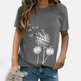 thumbnail image 2 of Ichuanyi Womens Tops Summer Women's sexy fashion print pullover casual short-sleeved T-shirt tops, 2 of 4