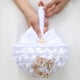 thumbnail image 5 of XmhyTop Ramo de novia para boda, dama de honor, rosa de satén, perlas artificiales, cintas de satén, ramo de flores para boda, azul oscuro-A, 5 of 5