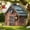 Brown, variant on NCQ Bird Houses for Outside Cottage Garden Birdhouse –Green Resin Birdhouses for Outdoors with Flower and Stone Details for Bluebird Finches Cardinals Bird Nesting Garden, Patio, Yard
