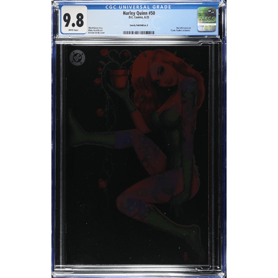 Harley Quinn 50 CGC Universal Series 9.8 Nathan Szerdy Variant C Virgin Foil LTD 1000
