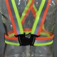 thumbnail image 4 of 2x Hombre/mujer de seguridad ajustable seguridad visibilidad reflectante chaleco a rayas chaqueta-Jogging, Running, - Amarillo naranja Zulema chaleco reflectante para hombres, 4 of 8
