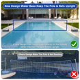 thumbnail image 4 of Red de voleibol para piscina Yoheadi con LED solar, ajustable de 4,5 a 9,75 m, 4 of 9