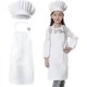 thumbnail image 1 of Kids Chef Outfit Apron Set Chef Hat Sleeves Aprons For Kids - Boys Girls, 1 of 5