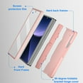 thumbnail image 6 of Dteck for Samsung Galaxy Z Fold 6 Case with Belt Clip Holster & Front Screen Protector, Hinge Protection with Invisible Kickstand Full Body Rugged Protective Case for Samsung Galaxy Z Fold6, Pink, 6 of 7