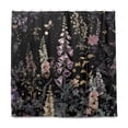 thumbnail image 2 of Yayeee Shower Curtain with Hooks 72"x72" Waterproof Fabric Bathroom Hanging Decor, Dark Flowers Pattern, 2 of 5