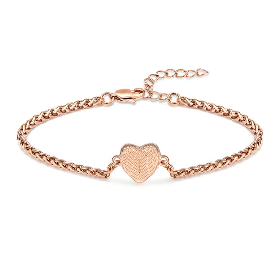 Urn Bracelet for Ashes Heart Locket Cremation Bracelet Ashes Holder Bangle Link Chain Women Men