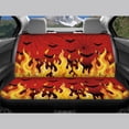 thumbnail image 6 of Uourmeti Flame Bat Web Front Seat Cover 3 PCS Car Seat Covers Softy Full Set Suitable for Trucks Cars, 6 of 10