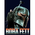 thumbnail image 2 of Junior's Star Wars: The Mandalorian Boba Fett Portrait  Graphic Tee Navy Blue X Large, 2 of 3
