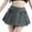 D36 Grey, variant on Womens Skirts Low Waist Flare Mini Skirts Solid Summer Bow Breathable Dailywear Preppy Ladies Skirts Size L Black