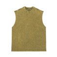 thumbnail image 2 of Arvbitana Men's Retro Tank Tops Sleeveless Solid Color T-shirt Casual Washed Crew Neck Vest Summer Lightweight Workout Pullovers for Gym Streetwear, 2 of 4