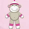 thumbnail image 2 of CafePress - Pink Sock Monkey Infant Bodysuit - Baby Light Bodysuit, Size Newborn - 24 Months, 2 of 4
