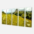 thumbnail image 2 of Bright Green Mountain Panorama - Landscape Canvas Art Print, 2 of 3