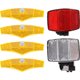 thumbnail image 5 of WORGEOUS 1 conjunto de accesorios de ciclismo de ciclismo de reflector del reflector delantero y trasero del kit de reflectores de bicicleta, 5 of 8