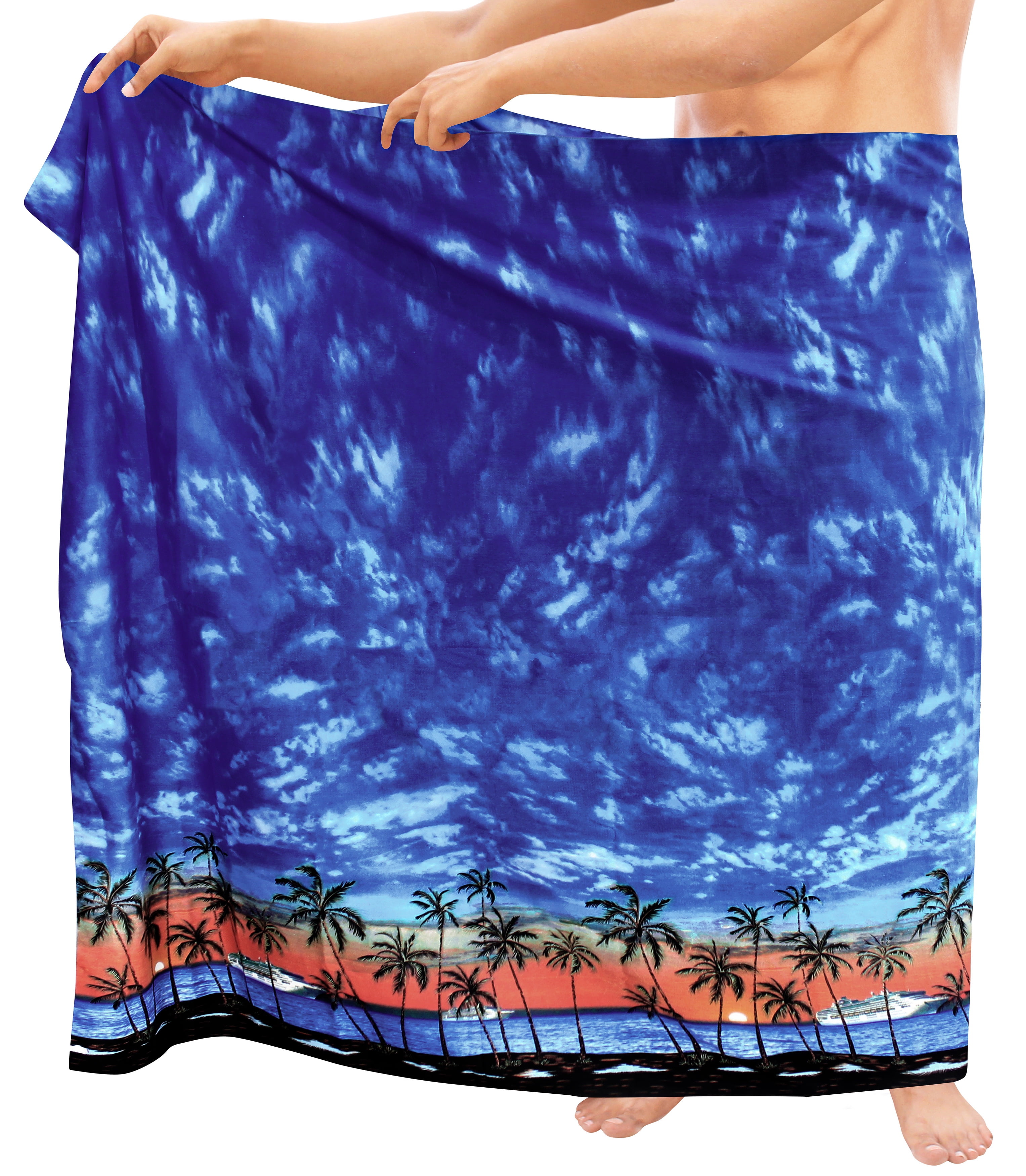 HAPPY BAY Beach Wear Mens Sarong Pareo Wrap Cover upss Bathing Suit