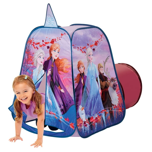 Disney Frozen 2 Indoor/Outdoor Popup Tent Playhouse with Tunnel for Boys and Girls Walmart