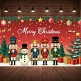 thumbnail image 5 of Festive Design Merry Christmas Decorative Banner Nutcracker Theme Holiday Backdrop for Winter Celebration Indoor Decoration Kids Party, 5 of 9