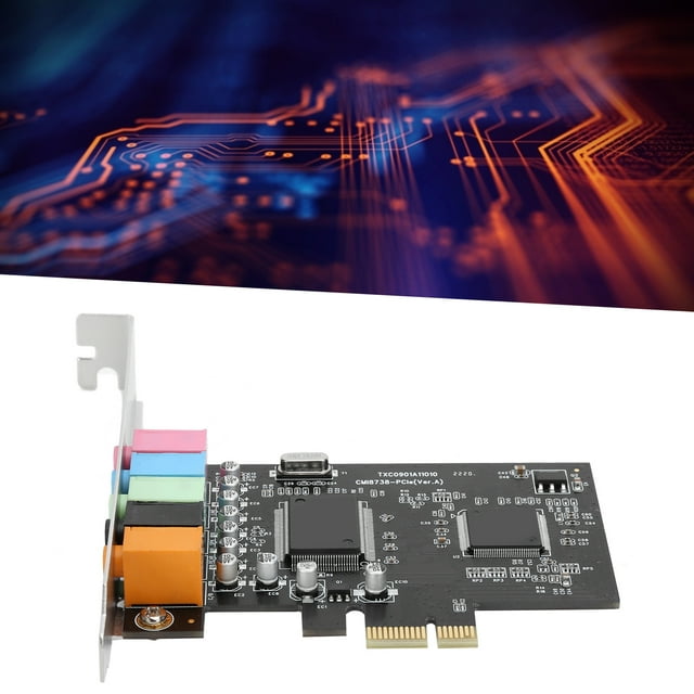 Channel Pcie 5.1 Channel Sound Card 6 Channel Audio Card CMI8738 Chip with CD Accessories