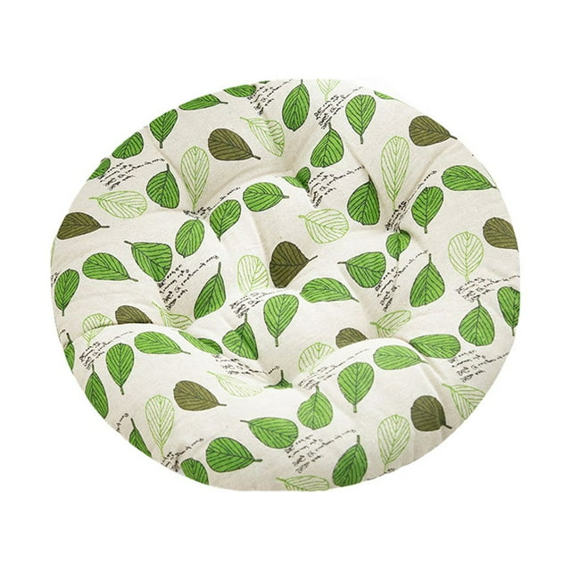 Wosthever Juego de 4 cojines de asiento Cojín de asiento 40 x 40 cm Cojines de silla de jardín Funda de asiento de patio Cojines redondos y Decoración del hogar Bambú con lomo de tortuga 1