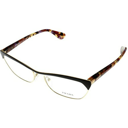 Prada Prescription Eyeglasses Frame Women PR57Q QE6 101 Rectangular Size: Lens/ Bridge/ Temple: 56-16-140