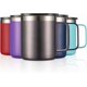 thumbnail image 2 of 12oz Stainless Steel Insulated Coffee Mug with Handle, Double Wall Vacuum Travel Mug, Tumbler Cup with Sliding Lid, Gray, 2 of 4