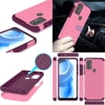 thumbnail image 3 of BD Dual Cover Designed for Moto G Play 2023 Case - (Pink Wine) Shockproof Protector Armor Case with 15W Fast Charging Type-C (USB-C) Power Adapter Car Charger (5.7 Foot), 3 of 4