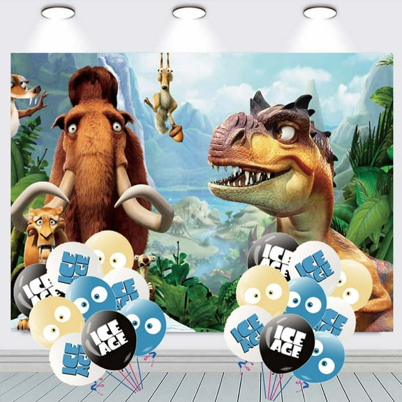 Ice Age Party Decorations Balloons Taspestry Backdrop Banner Wall Decor Background Poster Decor Supplies
