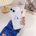 thumbnail image 3 of Compatible con iPhone 14 Funda transparente con diseño de mariposas para mujeres y niñas, estética, suave, delgada, de TPU, a prueba de golpes, protectora para iPhone 14 - Mariposa morada, 3 of 8