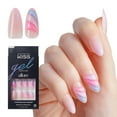 thumbnail image 2 of KISS Gel Fantasy Allure Press on Nails, Glide, Pink, Medium Almond, 30 Count, 2 of 13