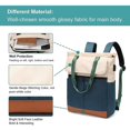 thumbnail image 4 of Bolso de mano convertible para mujer Mochila para computadora portátil Mochila para computadora portátil Bolsa informal de viaje para la escuela universitaria abierta con parte sup, 4 of 5