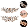 thumbnail image 4 of Shisuyan Women Shoe Clip Golden Zinc Alloy Rhinestone 1 Pair, 4 of 8
