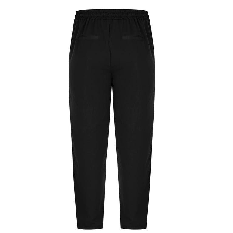 Muscularfit Golf Pants Men Stretch Relaxed Fit Loose Casual Black
