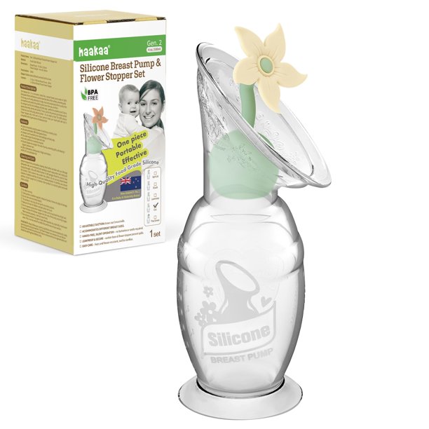 Extractor de Leche Manual Haakaa Gen 2 de Silicona 100 ml Libre de BPA