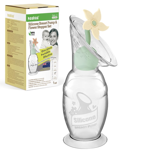 Extractor de Leche Manual Haakaa Gen 2 de Silicona 100 ml Libre de BPA