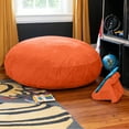 thumbnail image 2 of Jaxx Cocoon 4 Foot Bean Bag Chair and Crash Pad, Mandarin, 2 of 7