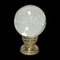 thumbnail image 2 of Royal Designs, Inc. Clear Crystal Ball Lamp Finial for Lamp Shade, F-5044PB-2, Polished Brass, Pack of 2, 2 of 5