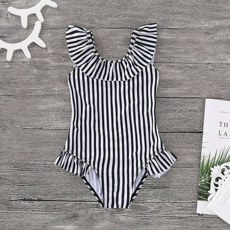 2019 Mother Daughter Striped Swimwear Family Matching Bikini Outfits Bathing (Best Swimsuits For Moms 2019)