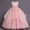 Pink, variant on Girls Sleeveless Princess Dresses Lace Floral Ball Gown Floor Length Dress for Wedding Pageant Birthday Party Formal Pink 9-10Years