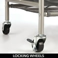 thumbnail image 4 of mDesign Portable Laundry Sorter with Wheels/Steel Hanging Bar - Satin/Dark Gray, 4 of 8