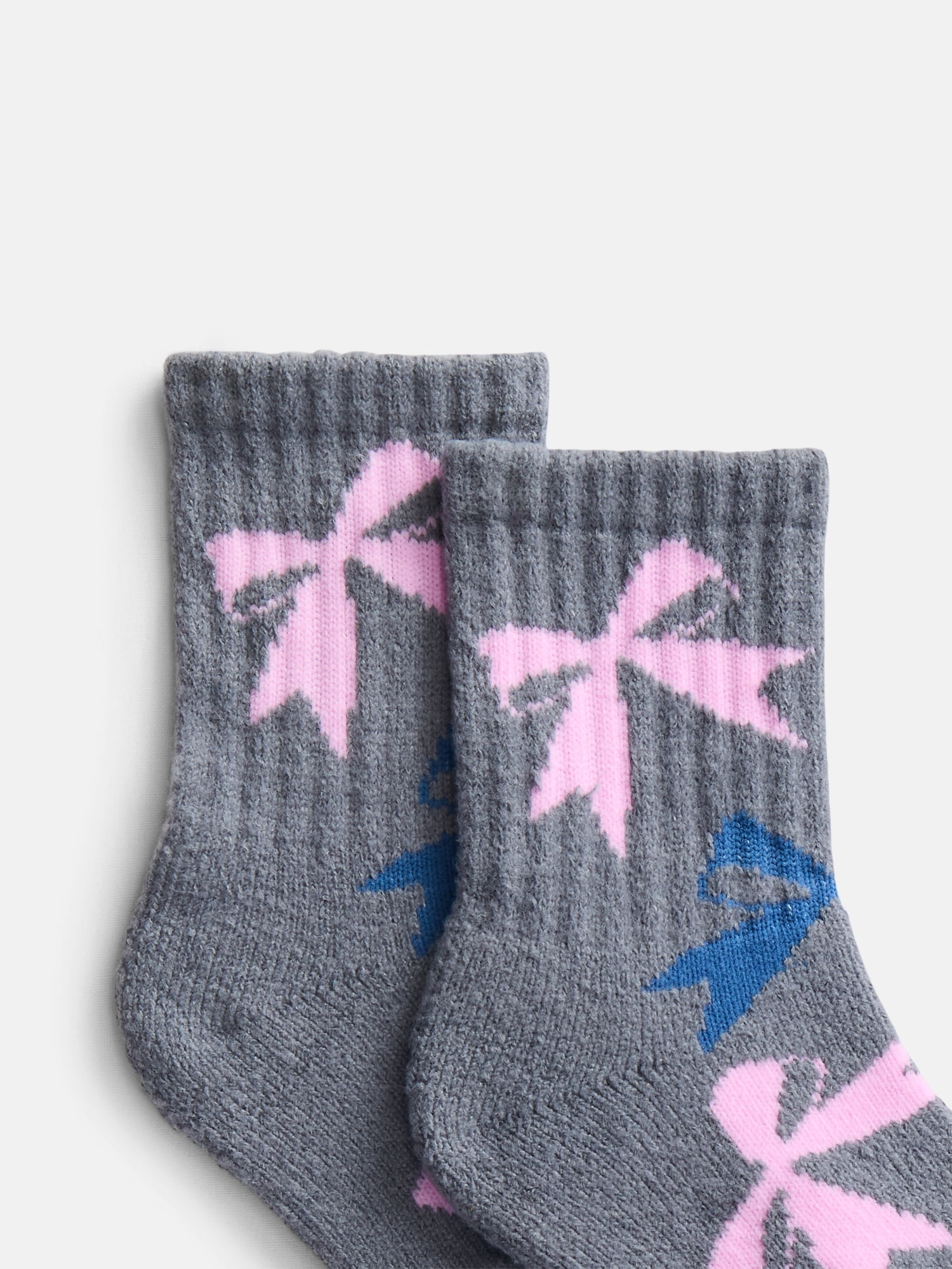 No Boundaries Women's Cozy Mid Crew Socks, 2 Pack, Shoe Sizes 4-10