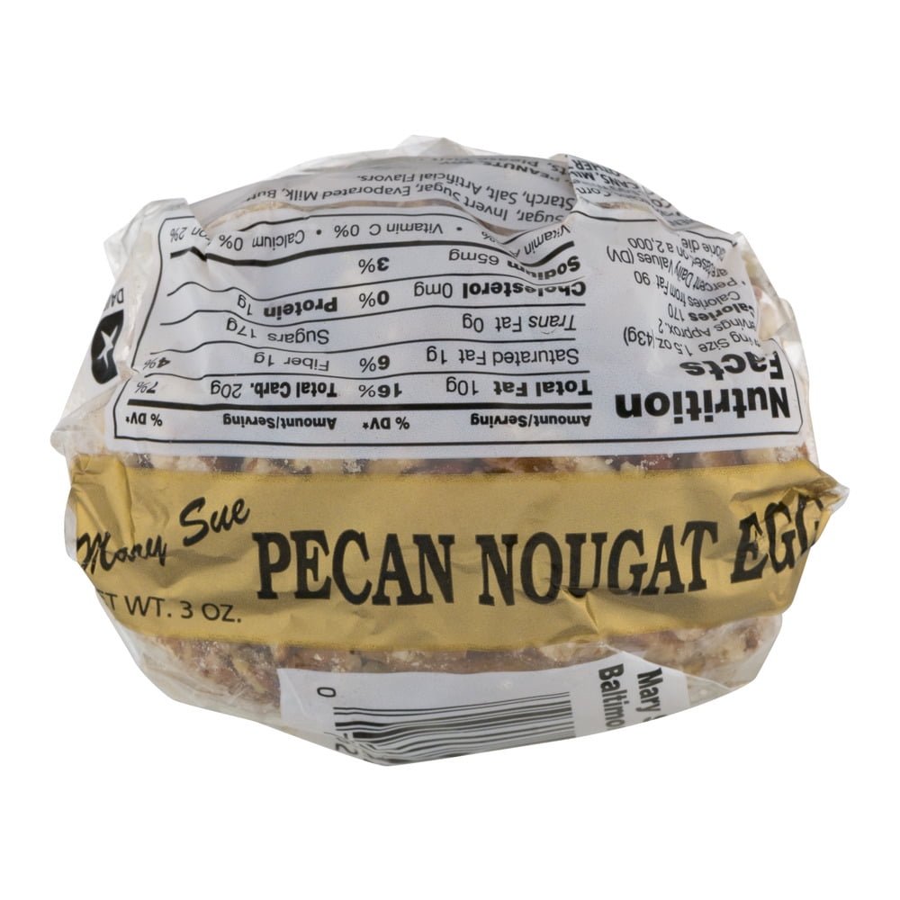 Mary Sue Pecan Nougat Egg Candy, 3 oz.