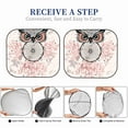 thumbnail image 6 of Zufioo Dreamcatcher With Owl Print Folding Car Windshield Sun Visor, Anti-ultraviolet Sun Visor, Suitable for Trucks, Vans Car Accessories-Small, 6 of 6