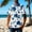 15#Sky Blue, variant on JXMVOJ Men's Hawaii Print Button-Up Casual Shirt, Lightweight Polyester Summer Tops for Outdoor, Party, Wedding, Daily Casual Wear