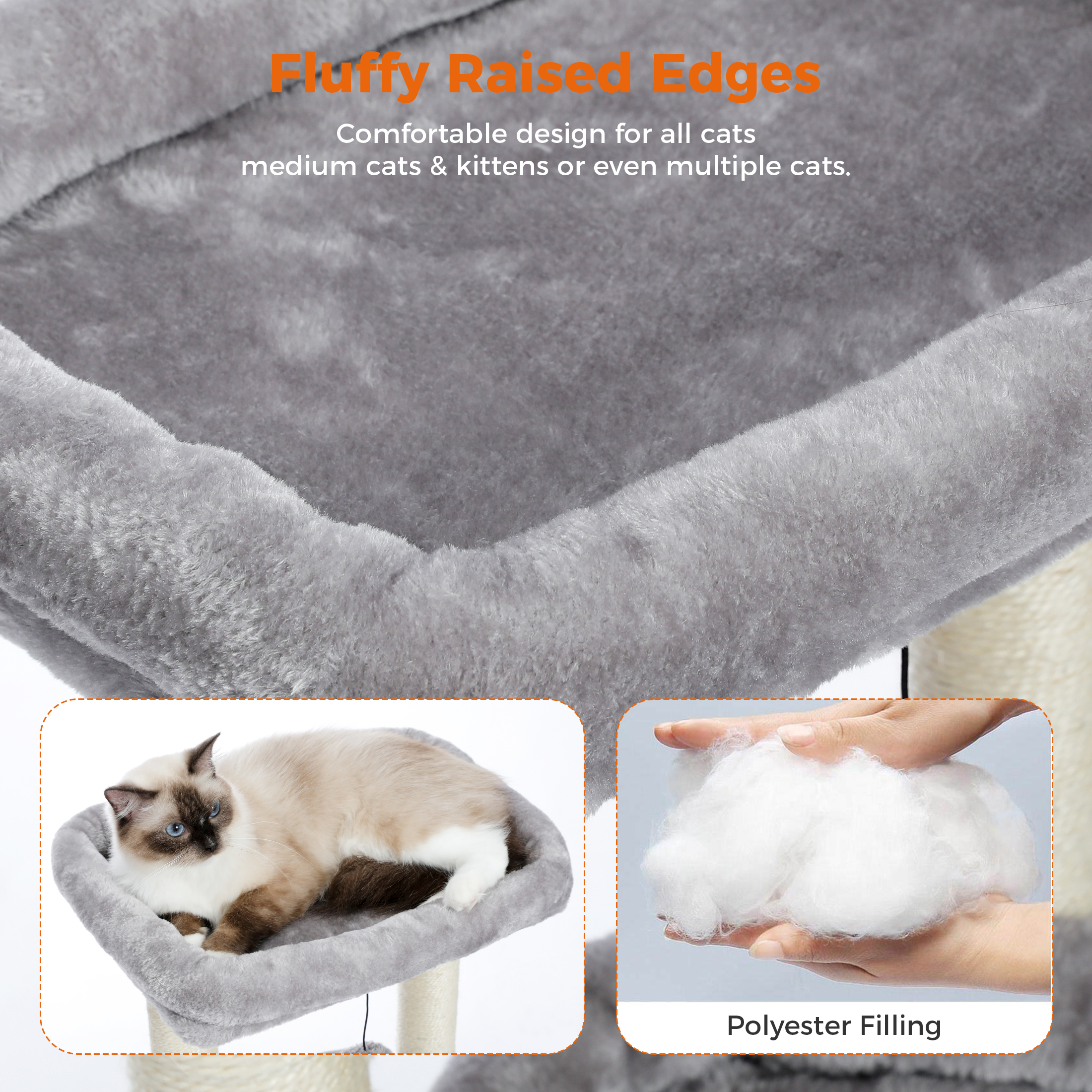 Pawz Road 27" Cat Tree Condo with Perches and Scratching Posts photo 7