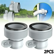 MLFU 1.25" to 1.5" Type B Hose Adapter B for Intex Pool Replacement Accessories (2 Pcs)