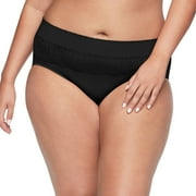 Women's Warners Cloud 9® Stretch Smooth and Seamless Hipster Panty RU3231P Color: Rich Black Size: XX LARGE